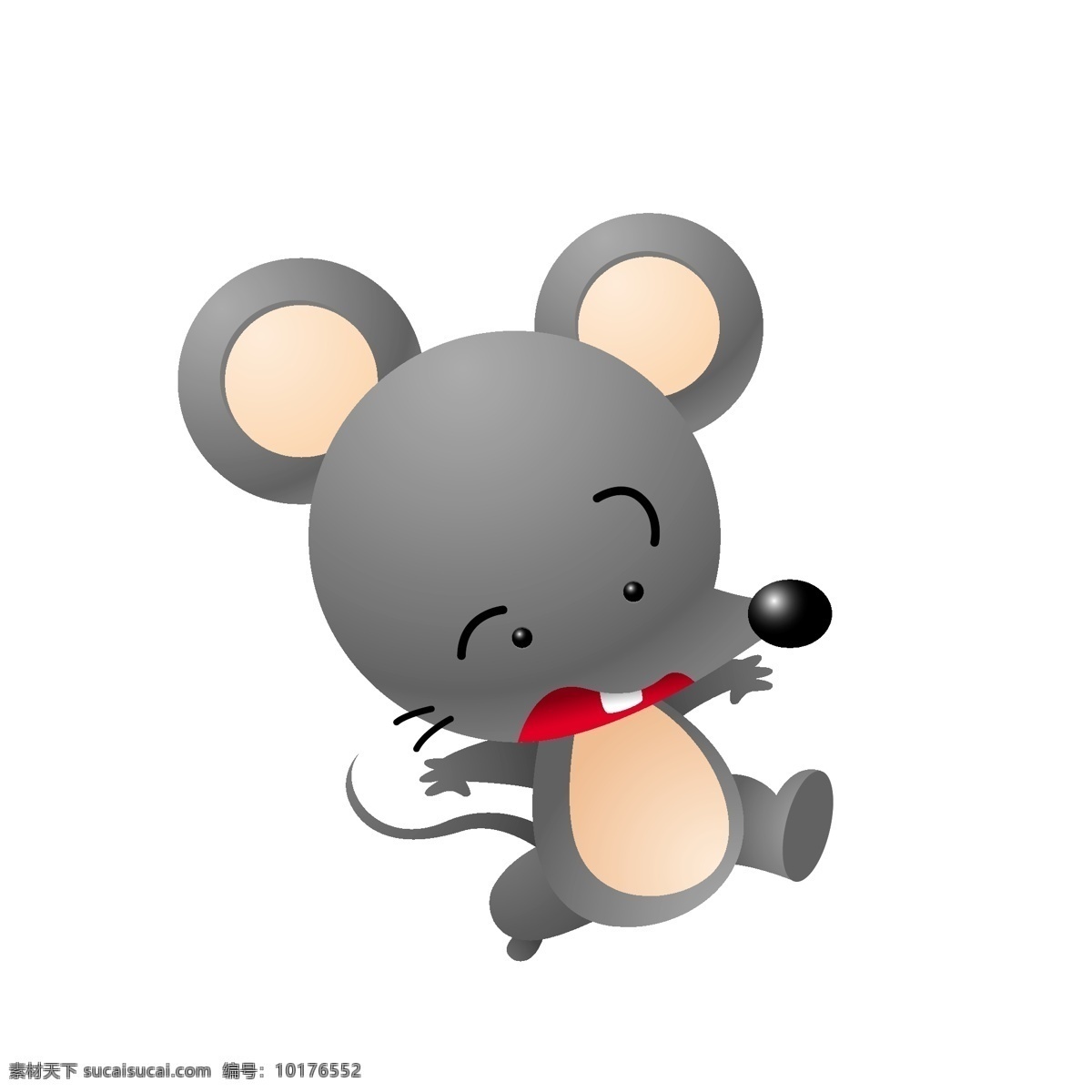 卡通 惊吓 老鼠 矢量 动物 模板 素材图片 矢量动物 卡通动物