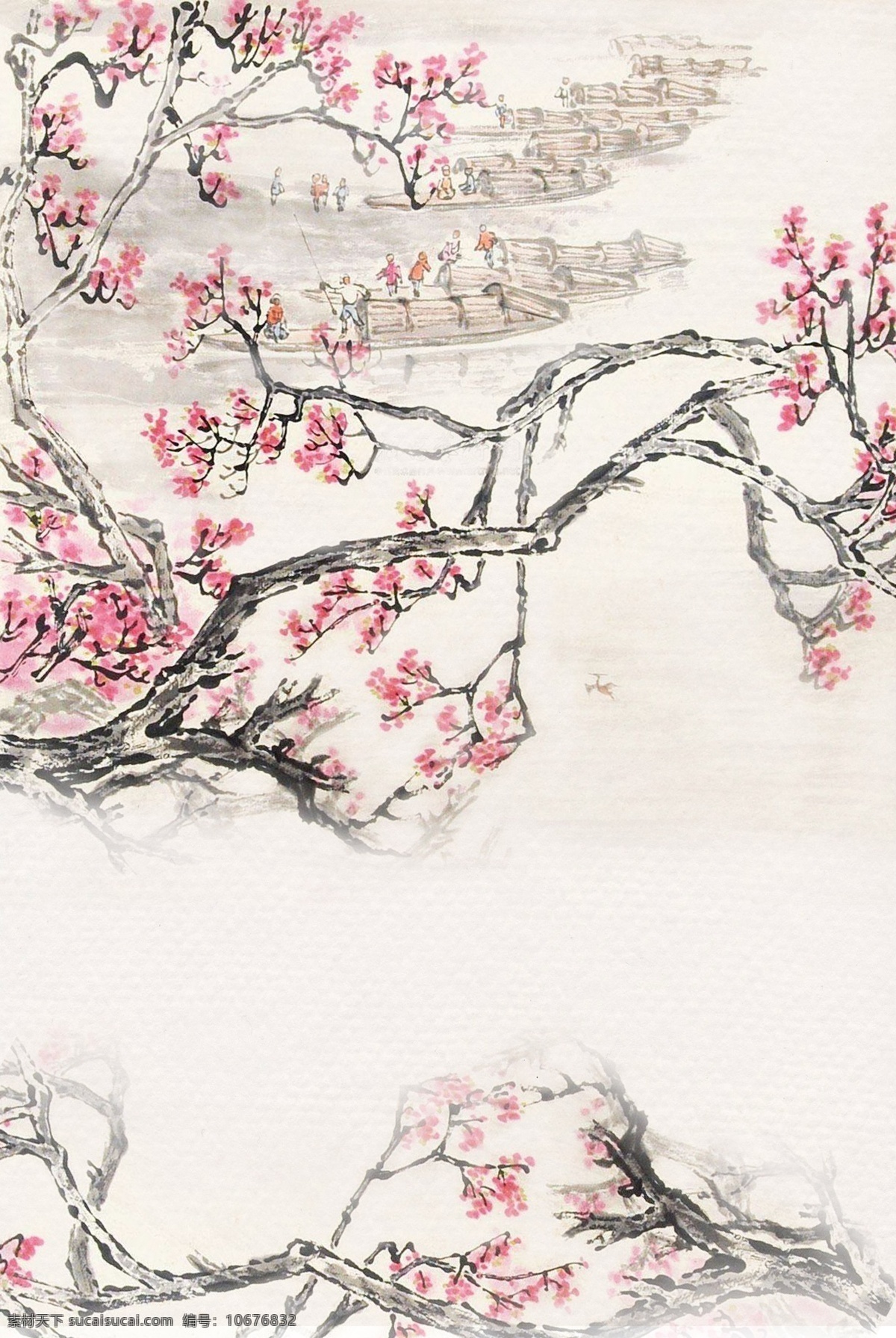 中国 风 水墨画 江南 城市 背景 图 中国风 水墨背景 建筑 江南风景 海报