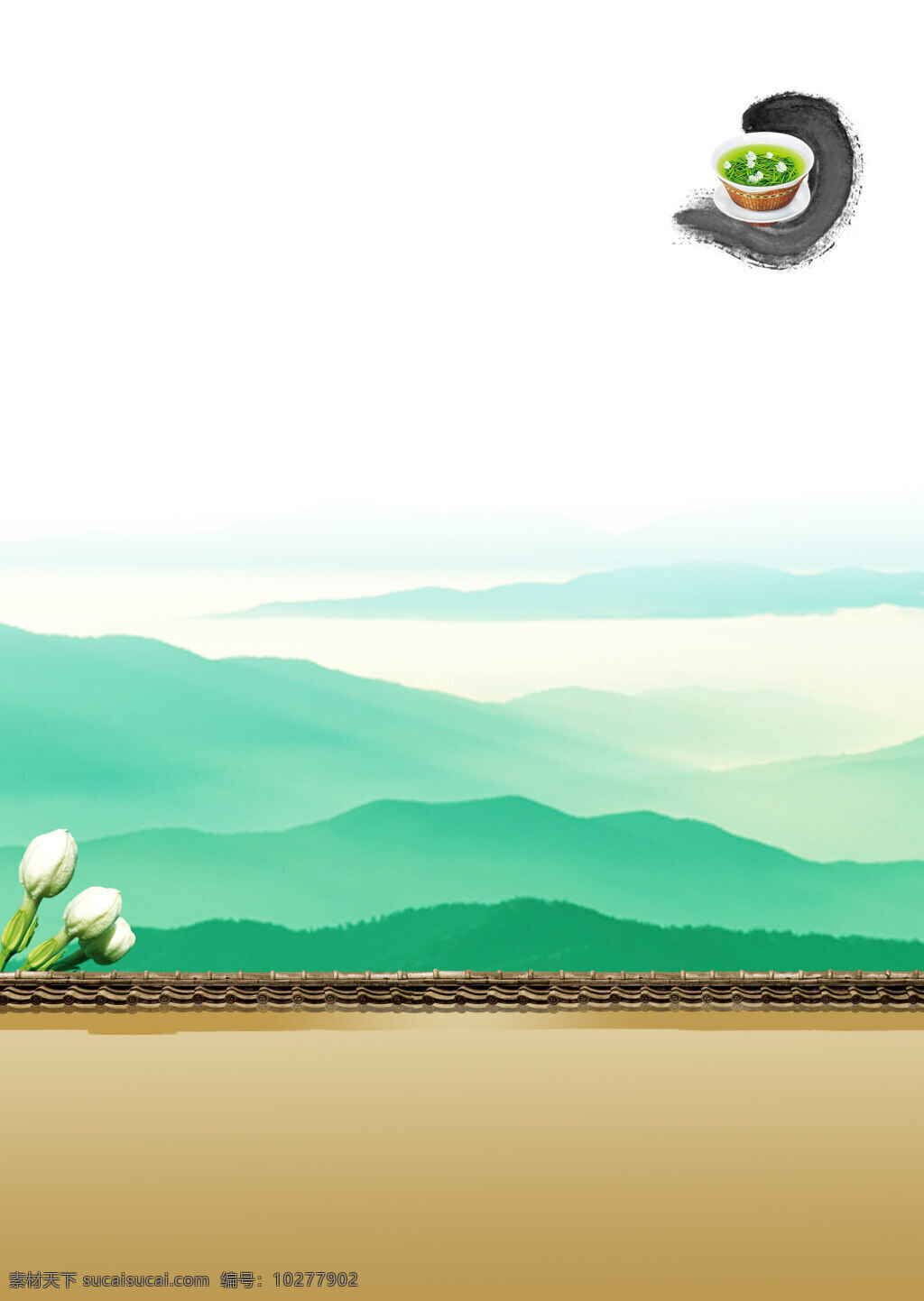 普洱 茶艺 古风 背景 古风背景 普洱茶艺背景 背景模板