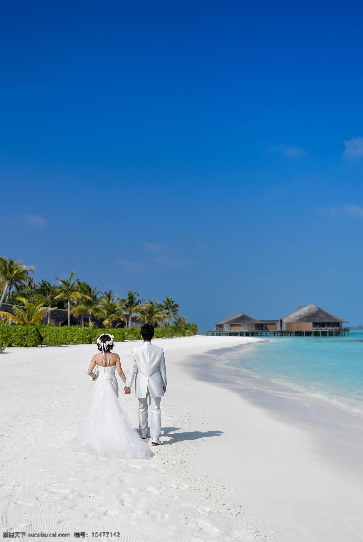 海边婚纱 海边 婚纱 婚纱照 婚纱摄影 旅拍 婚纱旅拍 海滩 沙滩 新娘 新郎 海岛 蓝天 旅游 旅行 白色 西装 背影 人物图库 日常生活