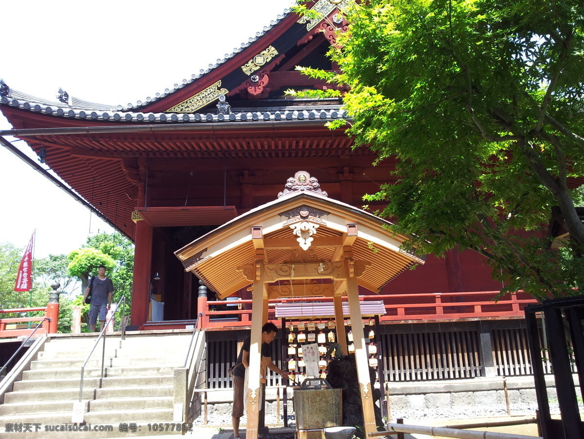 日本 东京 上野 公园 上野公园 神社 风光 风景名胜 自然景观