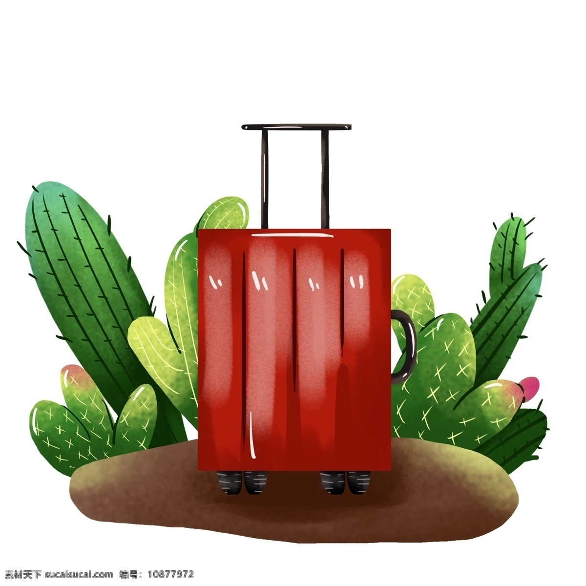 中国旅游 日 拉杆箱 行李箱 手绘 元素 中国旅游日 旅行 旅游 度假 行李 工具 出行