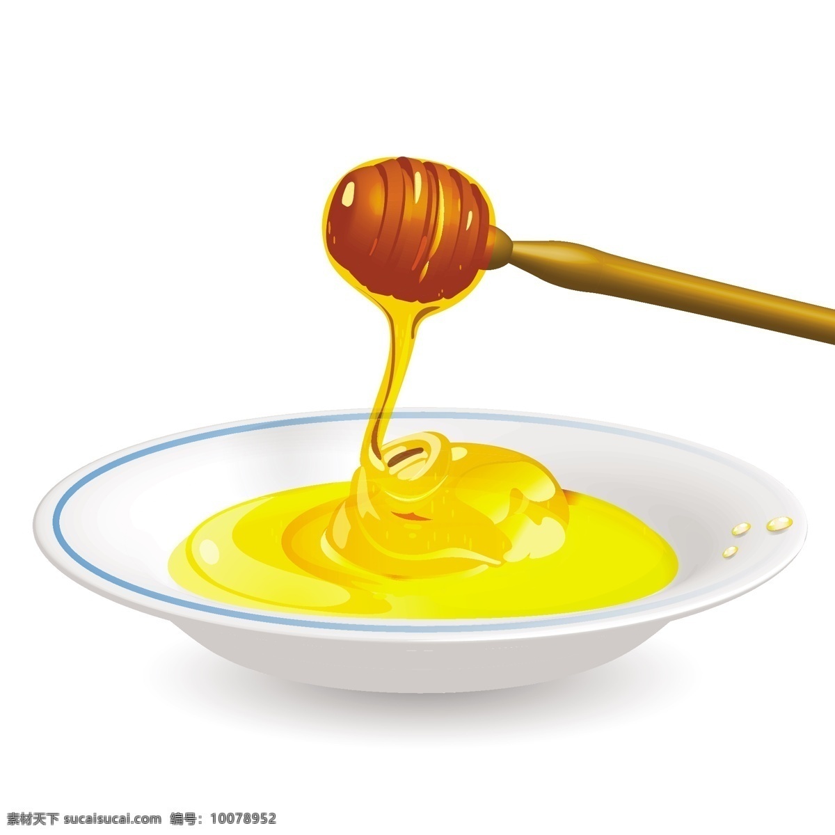 香甜 美味 蜂蜜 汁 矢量 eps格式 插图 黄色 蜜蜂 矢量素材 蜂蜜汁 矢量图 其他矢量图