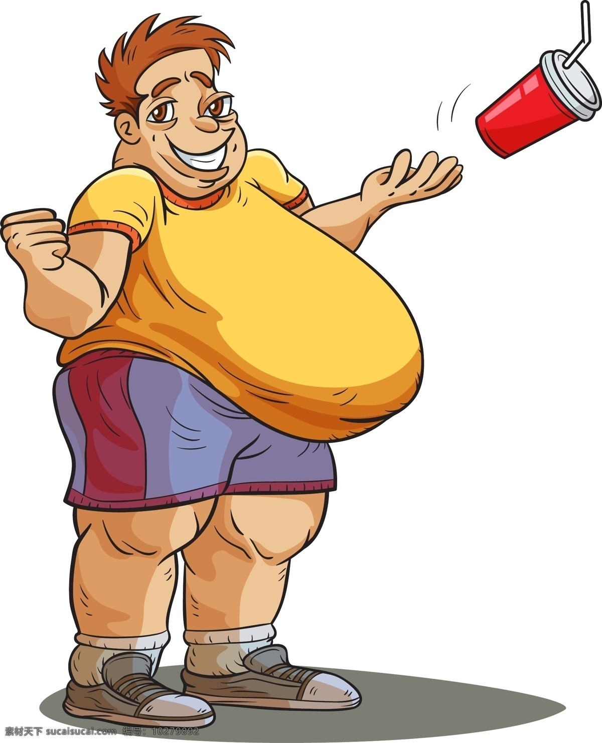 大肚子男士 胖男人 男士 男性 大肚子 肥胖 减肥 瘦身 卡通人物漫画 人物插画 人物插图 日常生活 矢量人物 矢量素材