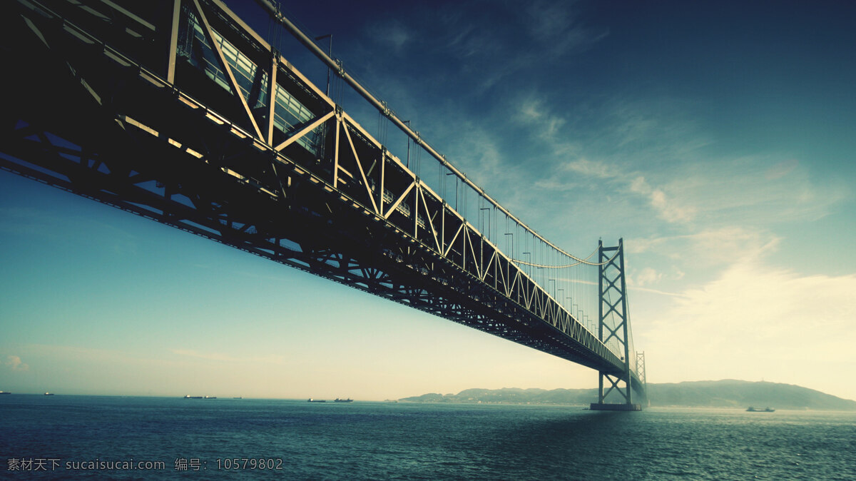 大桥海报 大桥 海报 桥梁 背景 钢铁 铁桥 壁纸 全屏 单张图片 现代科技 交通工具