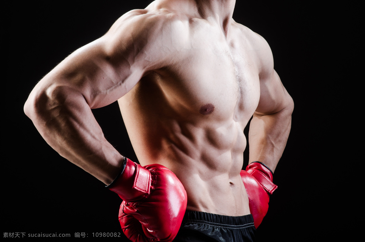 双手 叉腰 拳击 运动员 格斗 搏击 技击 肌肉男 外国男性 欧美男士 男人 男性运动员 体育运动 生活百科