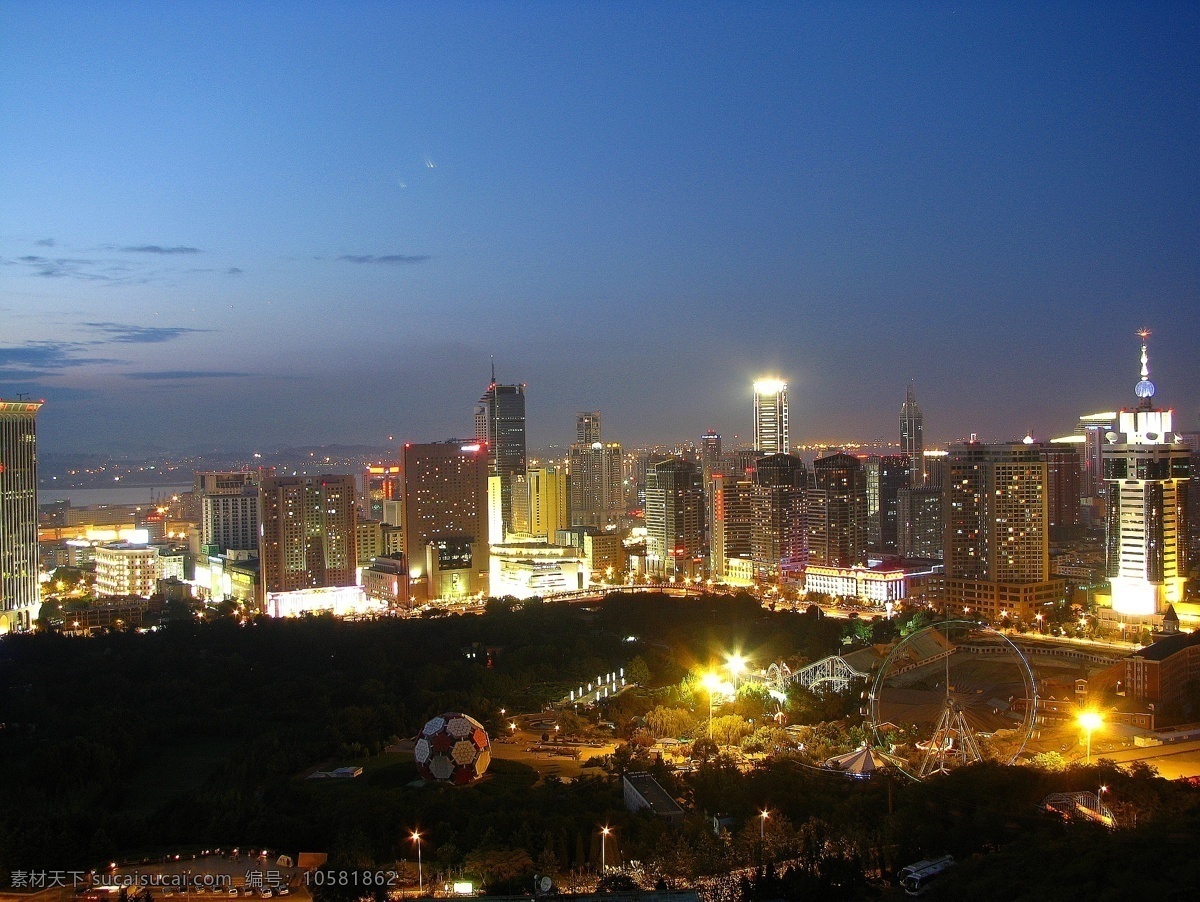 大连的夜 大连 夜 劳动公园 观景台 夜空 自然景观 建筑景观