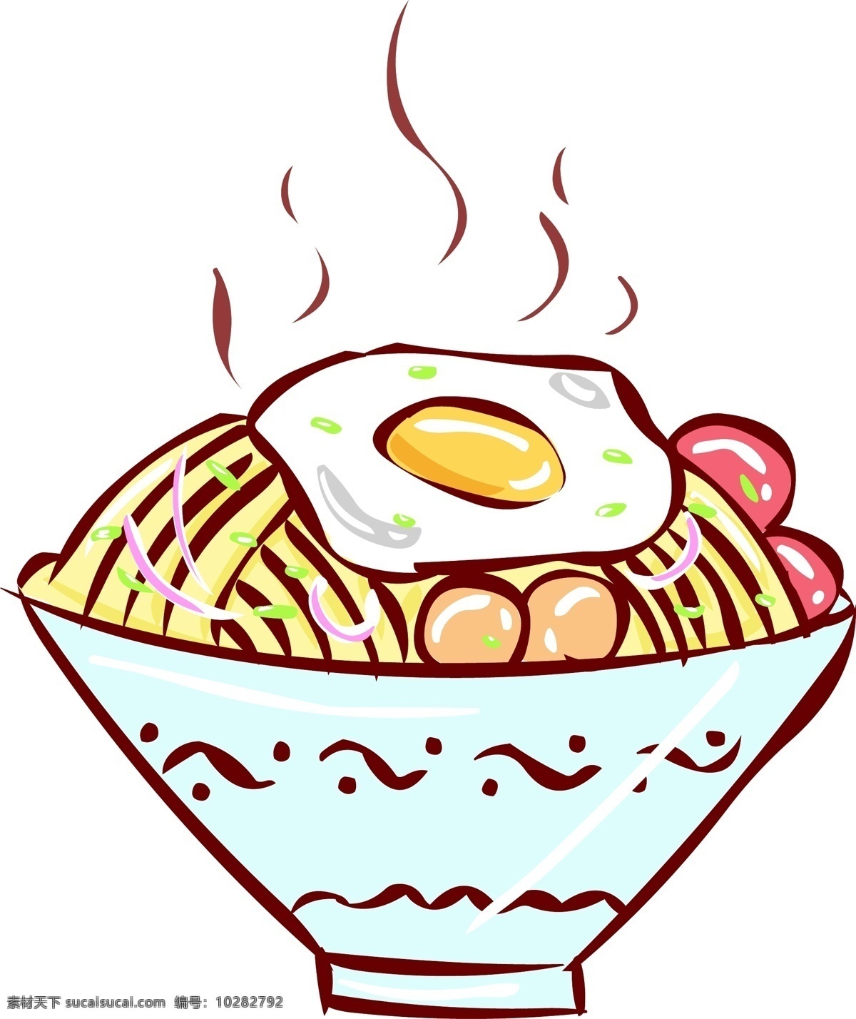 小 清新 简 笔画 风格 冬季 热气腾腾 鸡蛋 小清新 卡通 手绘 食物 食品 美食 鸡蛋面 煎蛋 鱼丸 鱼丸面 面条 拉面 鱼蛋 小番茄 西红柿