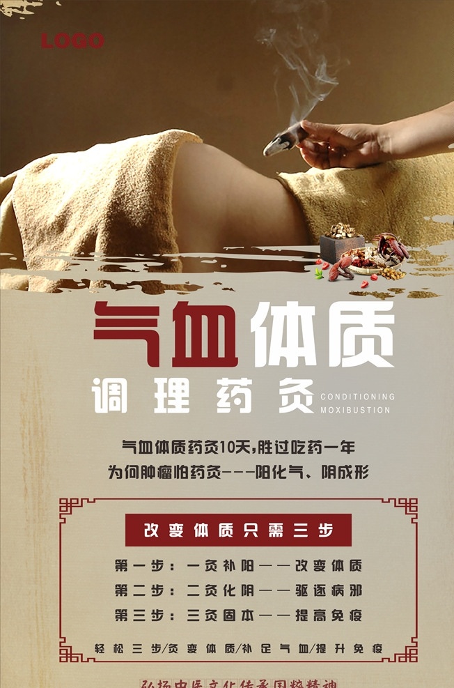 气血 艾灸 调理 海报 体质 梅花灸 条 灸条 中医 中药 草本 女性 养生 冬病夏治 三九 三伏 补阳 固本 海报展架
