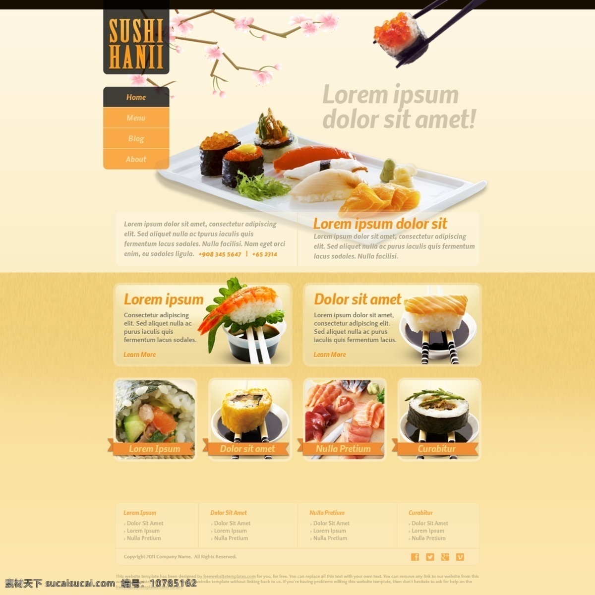 外国 美食 网站 分层 美食网站 网页素材 网页模板