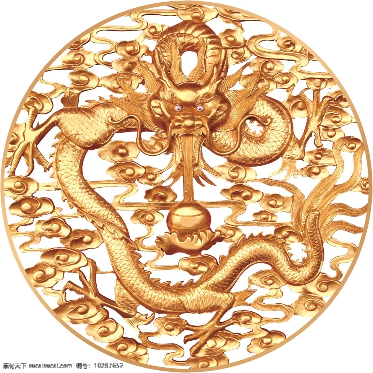 中国风 金色古龙纹 金色 古龙纹 龙