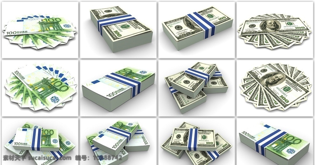 3d金钱主题 3d 财富 金钱 钞票 纸币 高清图片 3d设计
