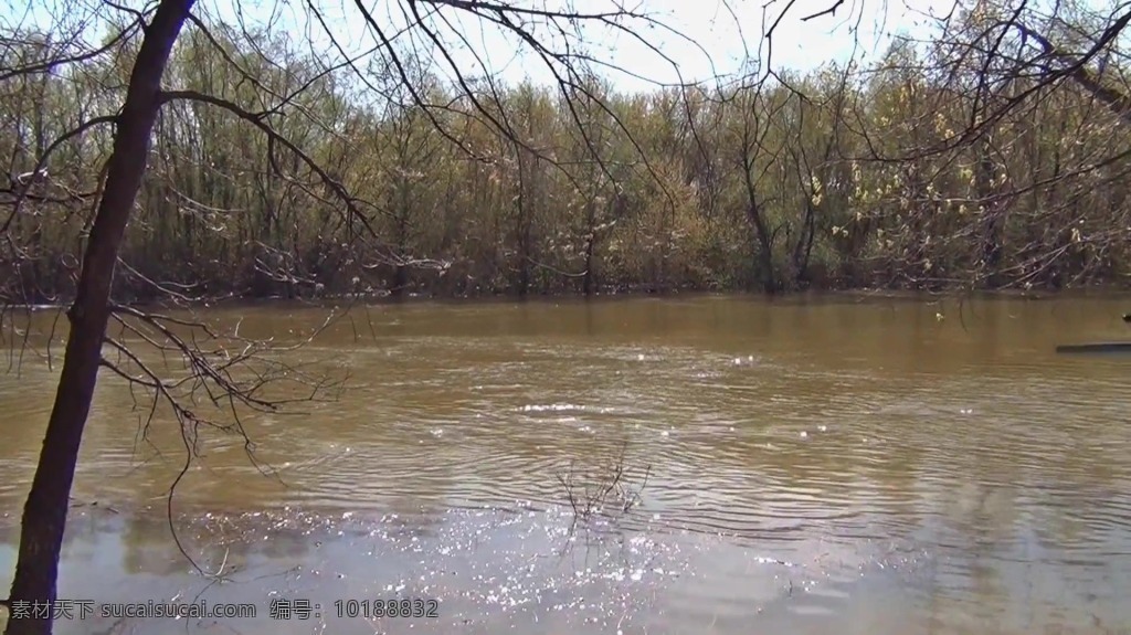 视频背景 实拍视频 视频 视频素材 视频模版 泥沙 河流 泥沙河流 河流视频