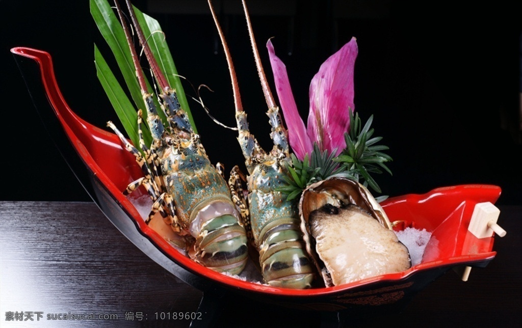 龙虾刺身 龙虾 刺身 冰镇龙虾 青龙 大龙虾 海鲜 虾 美食 餐饮美食 传统美食