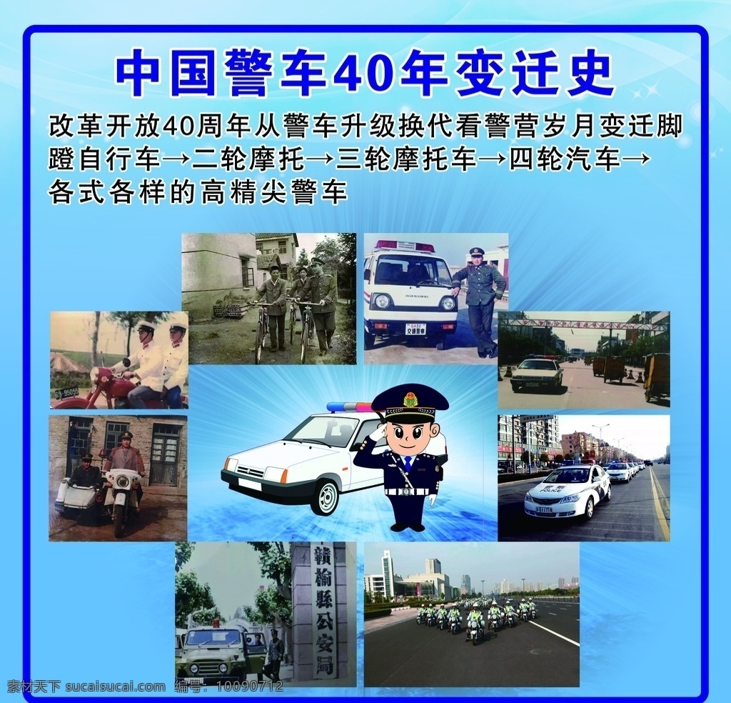 警车变迁历史 警车变迁 警车演变 警车 警察 分层