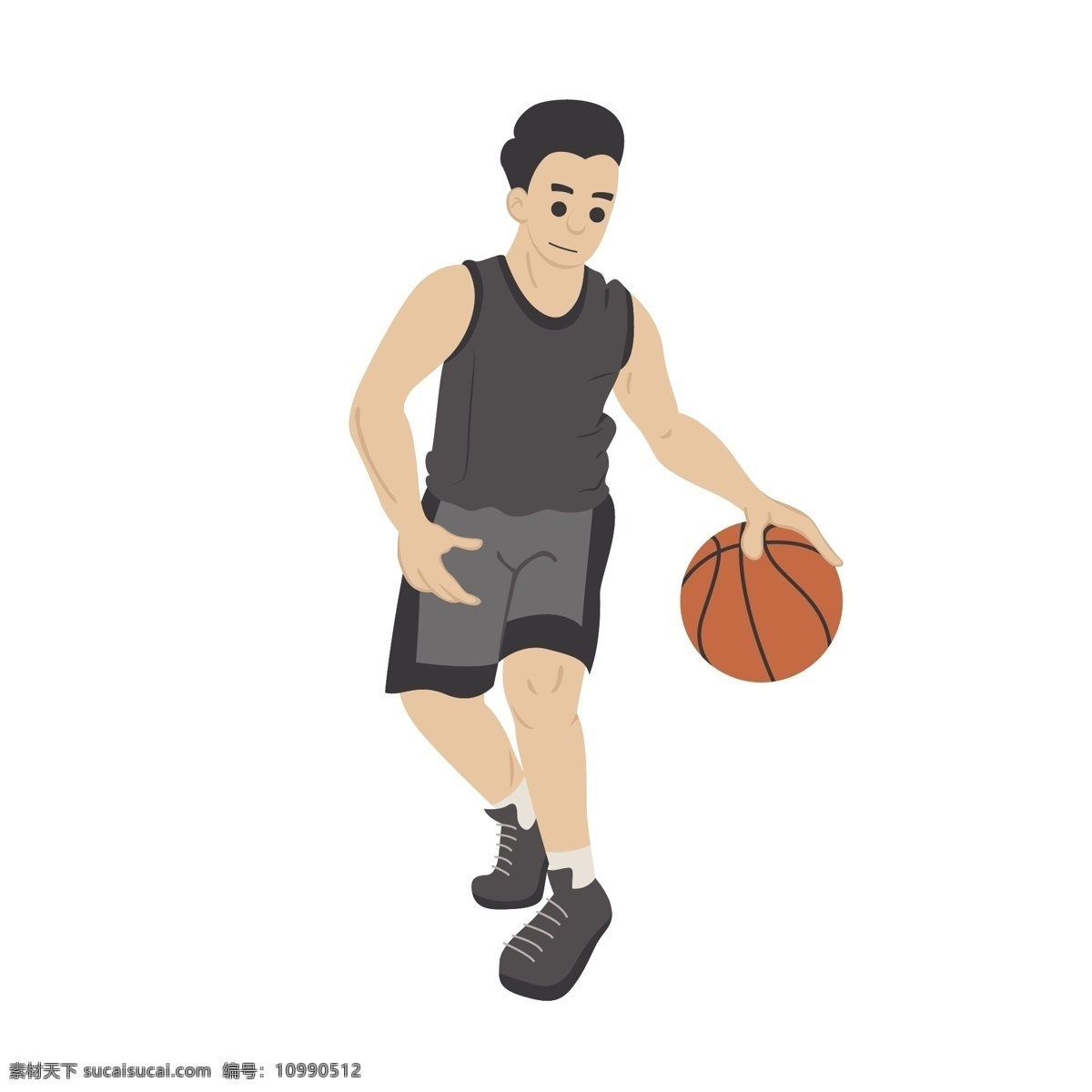 卡通 防守 姿势 矢量 篮球 打篮球 篮球运动员 运动员 卡通篮球 打篮球的男人 卡通男人 可爱男人