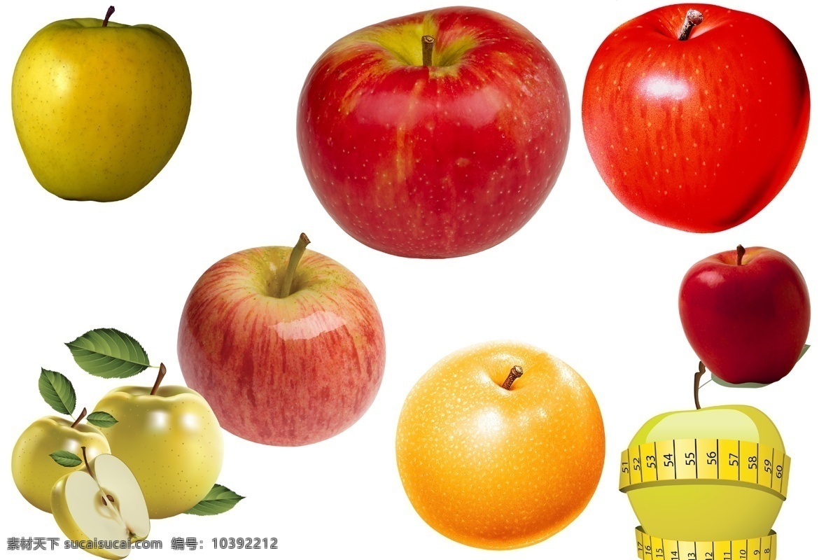 透明素材 png抠图 水果 红苹果 青苹果 红富士 红富士苹果 黄苹果 手绘苹果 卡通苹果 便宜水果 非 原创 透明 合 辑 分层
