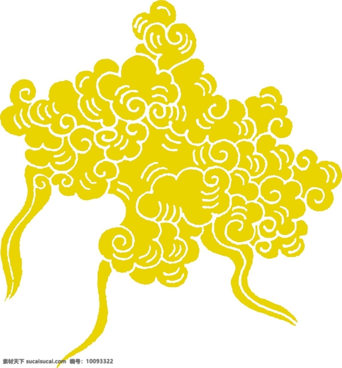 古代 祥云 矢量图