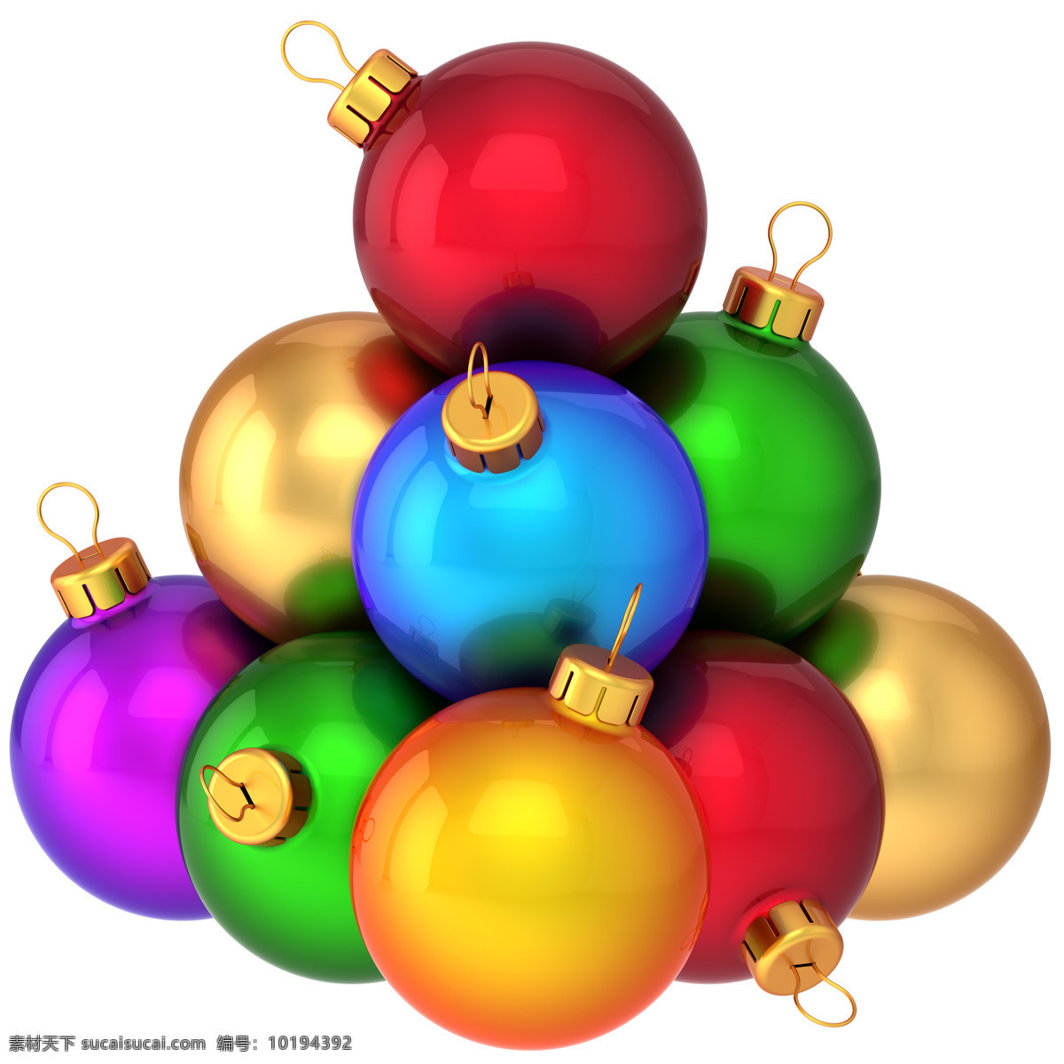 彩色 圣诞球 圣诞节饰品 圣诞节素材 圣诞节元素 节日庆典 生活百科