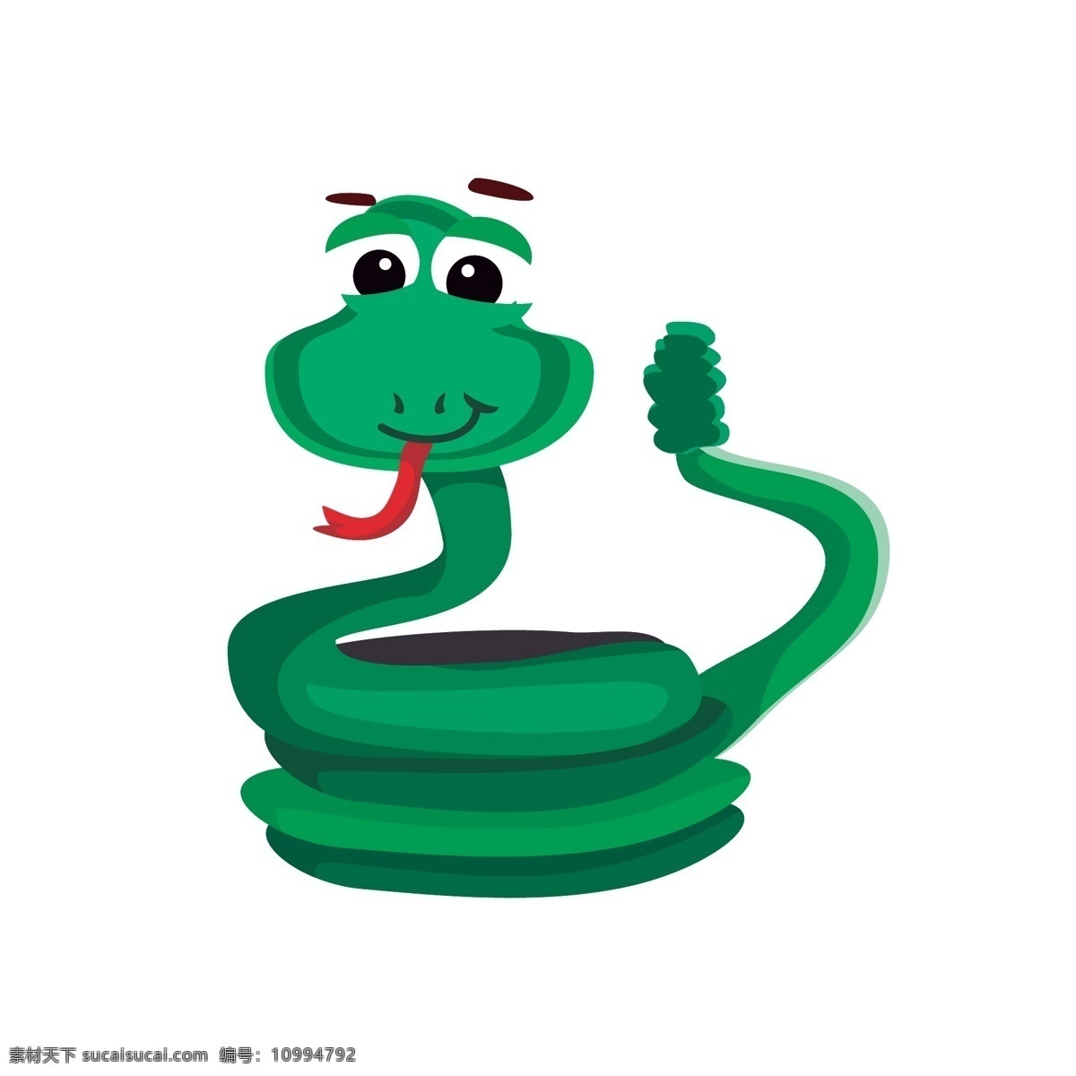 蛇 卡通动物 手绘 卡通 可爱 动物 插画 背景 矢量素材 矢量 卡通可爱动物