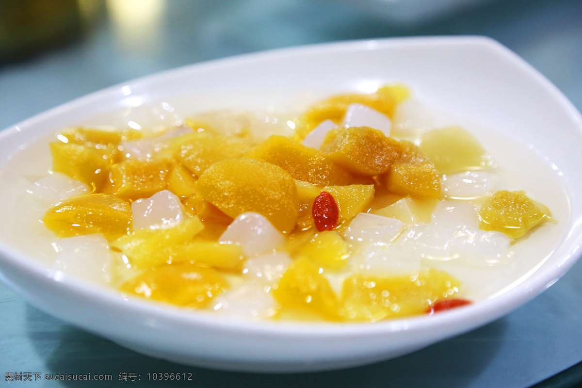 罐头 黄桃 椰果 黄桃糖水 餐饮美食