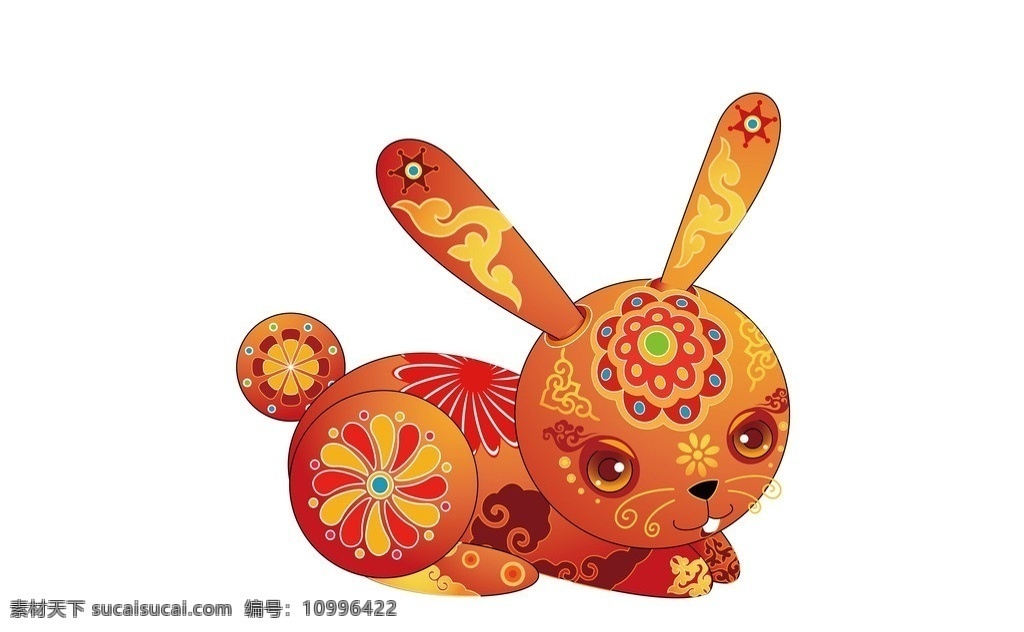 卡通兔 卡通 兔子 漫画 插画 可爱 兔年 生肖 动漫动画