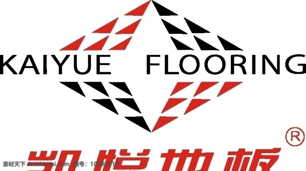 凯悦地板 logo 标志 红色 企业商标 企业标志 企业 标识标志图标 矢量