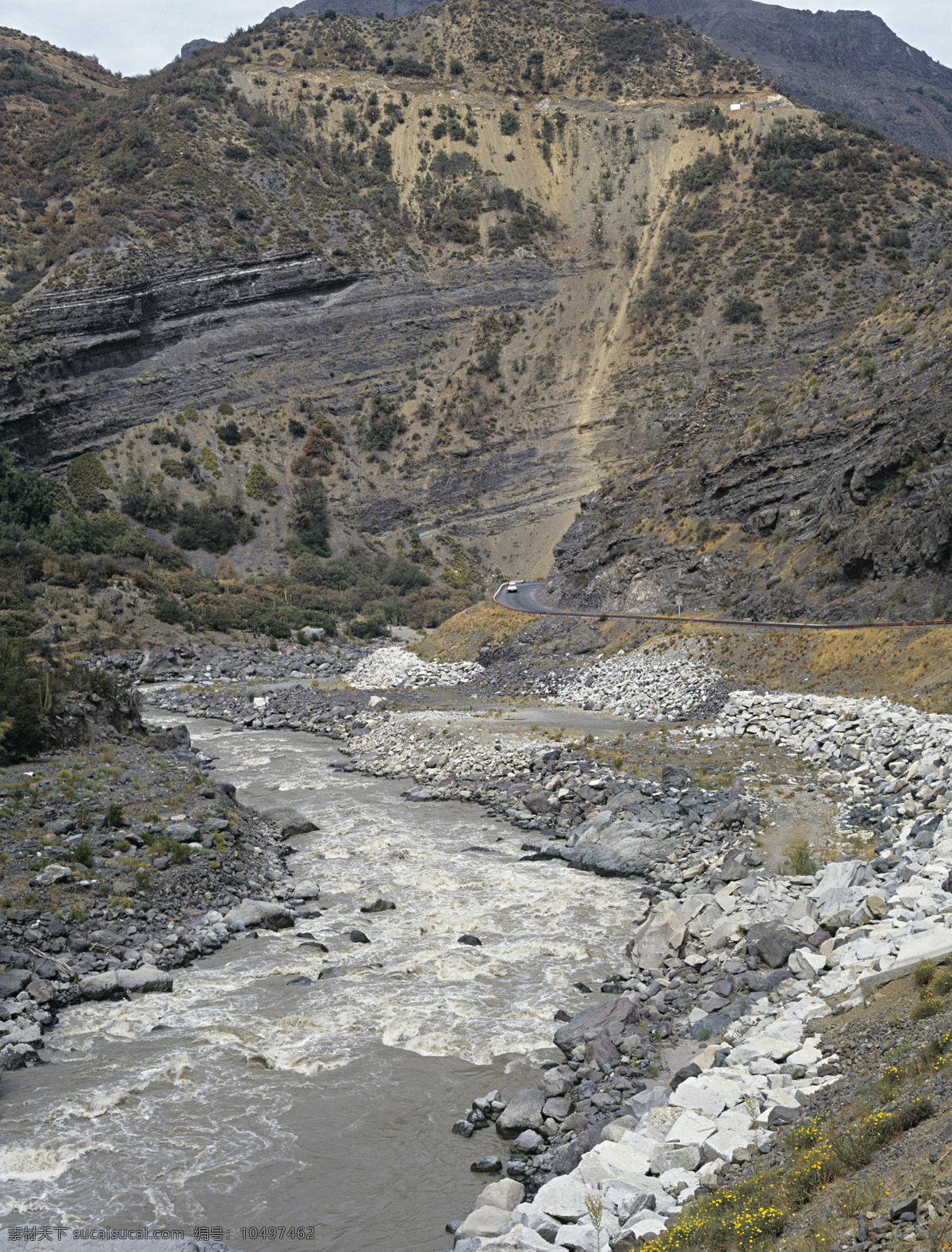 戈壁滩 小溪 溪水 石块 荒漠 荒凉 生态 地貌 自然风光 仙境 风景 景色 美景 摄影图 旅游 旅游景点 著名景点 风景旅游区 高清图片 山水风景 风景图片