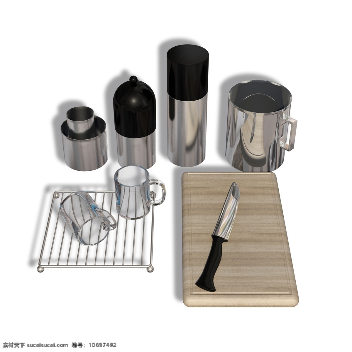 厨房用品 刀具 杯子 瓷器 金属杯子 玻璃杯子 砧板 厨房用具 餐具