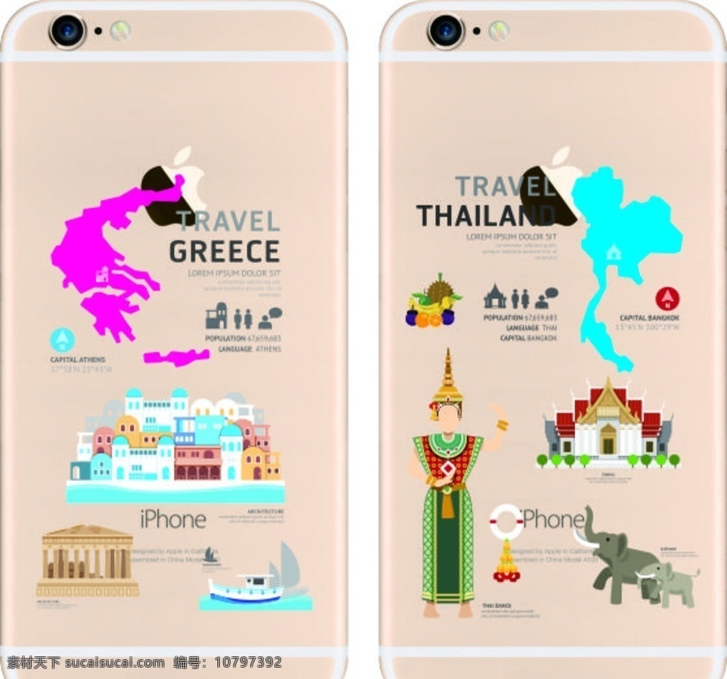 彩绘手机壳 iphone 时尚 彩印 打印 旅游 地图 sky 现代科技 数码产品