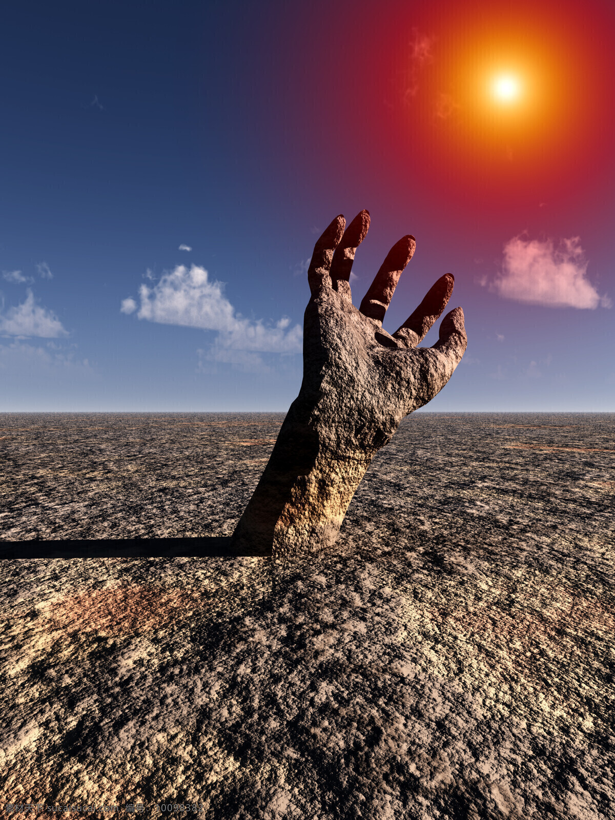 毁灭 人类 手 环境污染 破坏地球 后果 危机 保护环境 生态 3d作品 3d设计