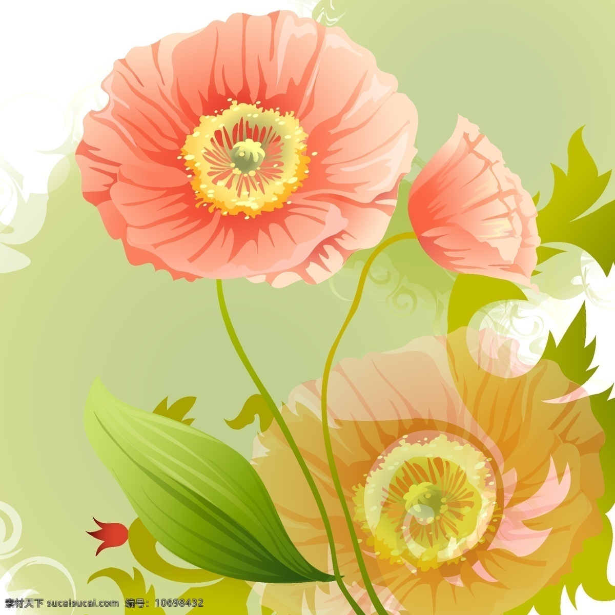 印花 矢量图 服装图案 花卉 色彩 印花矢量图 植物 优雅植物 面料图库 服装设计 图案花型