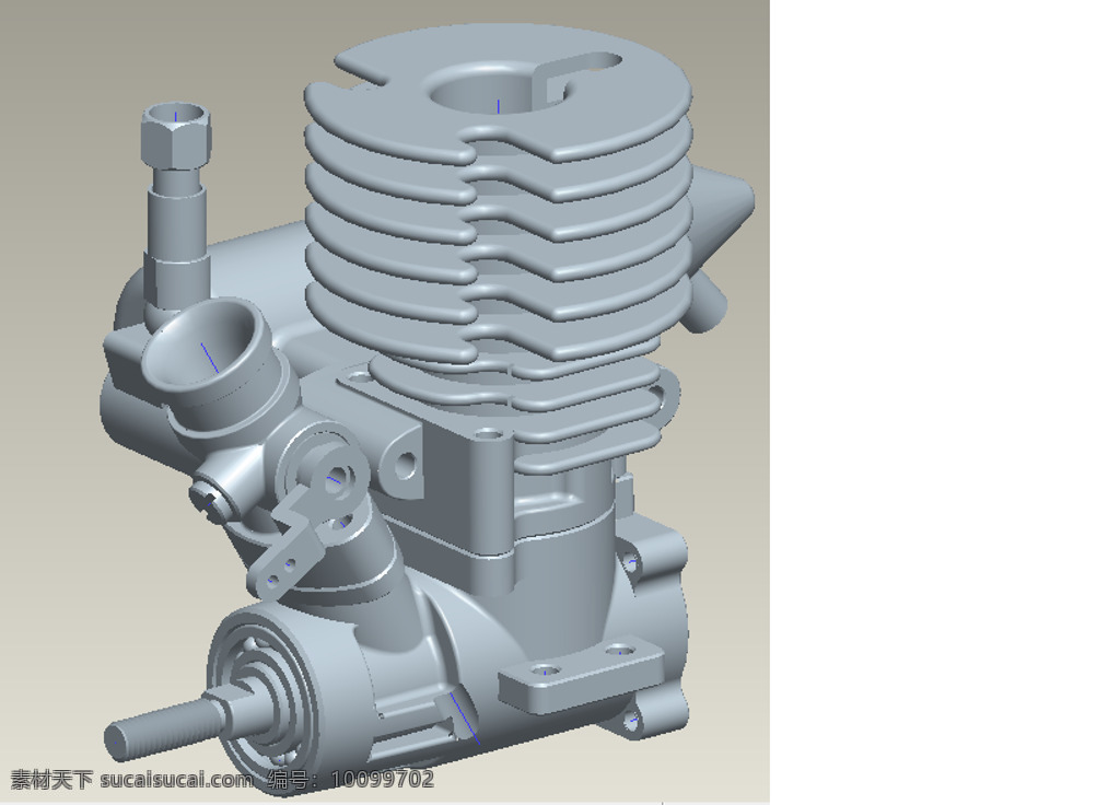 级 甲醇 发动机 3d模型素材 其他3d模型