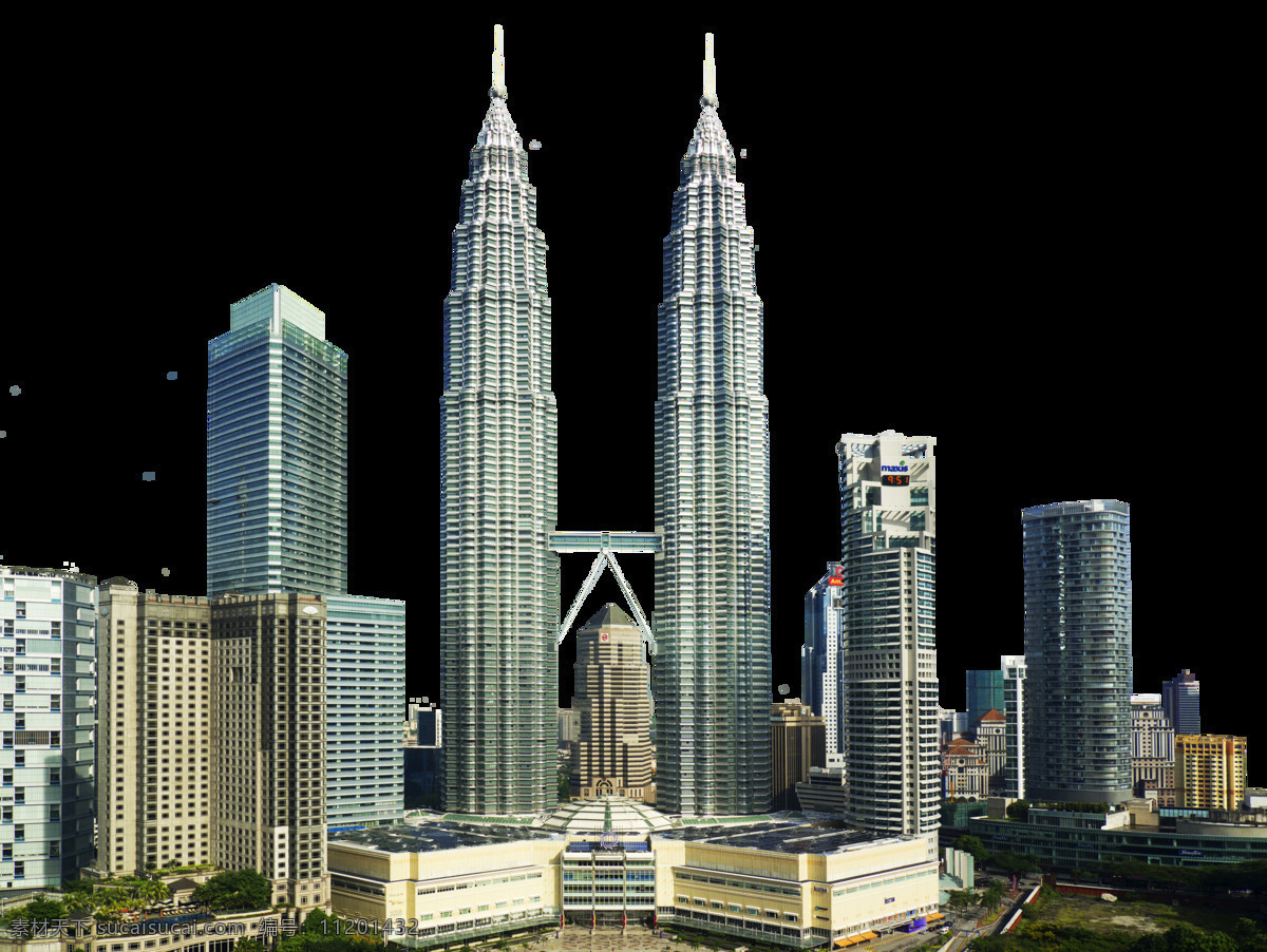双子 塔 建筑群 环境设计 建筑设计 马来西亚 双子塔建筑群 吉隆坡 双子塔 家居装饰素材