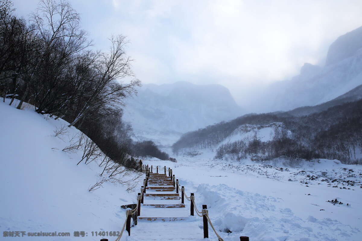 吉林 长白山 雪景