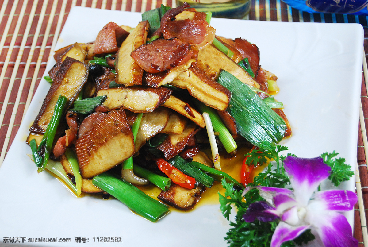 豆干炒腊肉 豆干烧腊肉 豆干 腊肉 腊肉炒豆干 炒腊肉 炒豆干 餐饮美食 传统美食