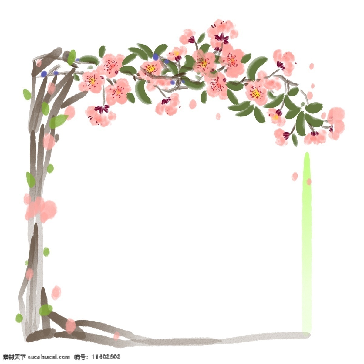 红色 小 框 卡通 插画 红色的小框 卡通插画 边框插画 小框 花卉小框 装饰小框 边框 漂亮的小框
