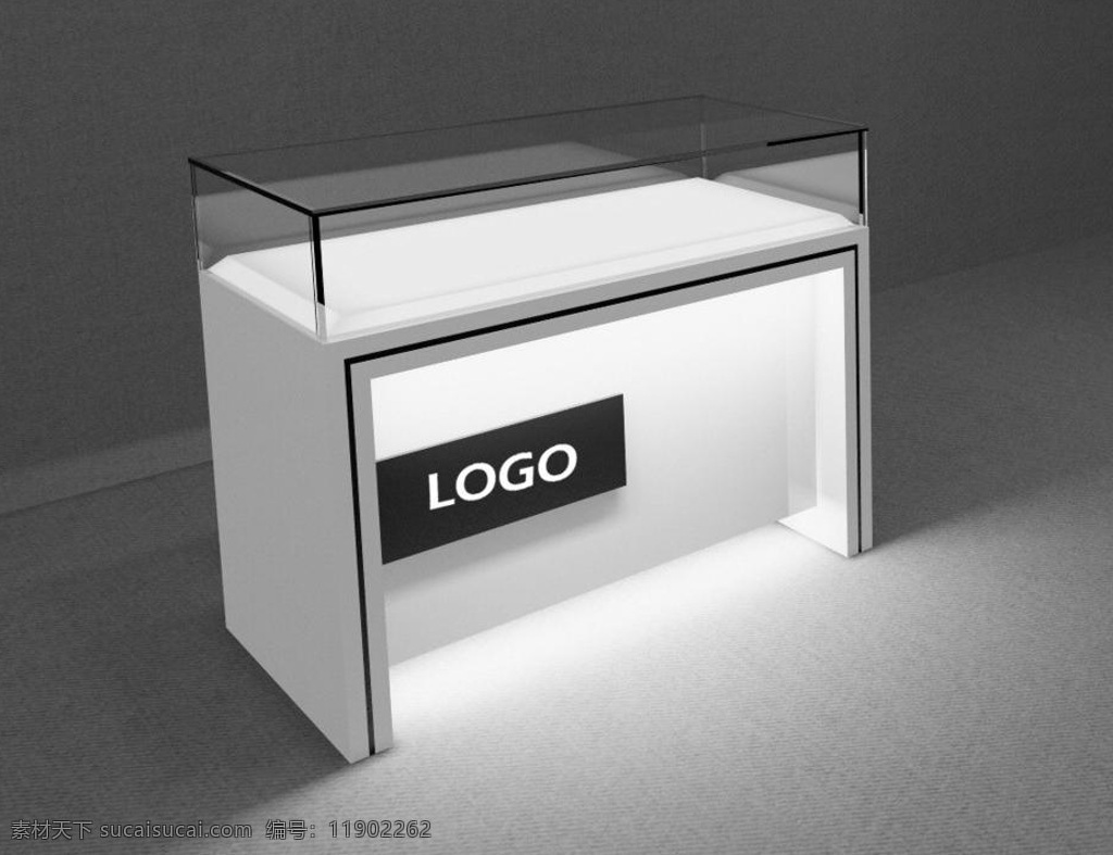 公司展柜模型 公司 展柜 模型 max 灰色