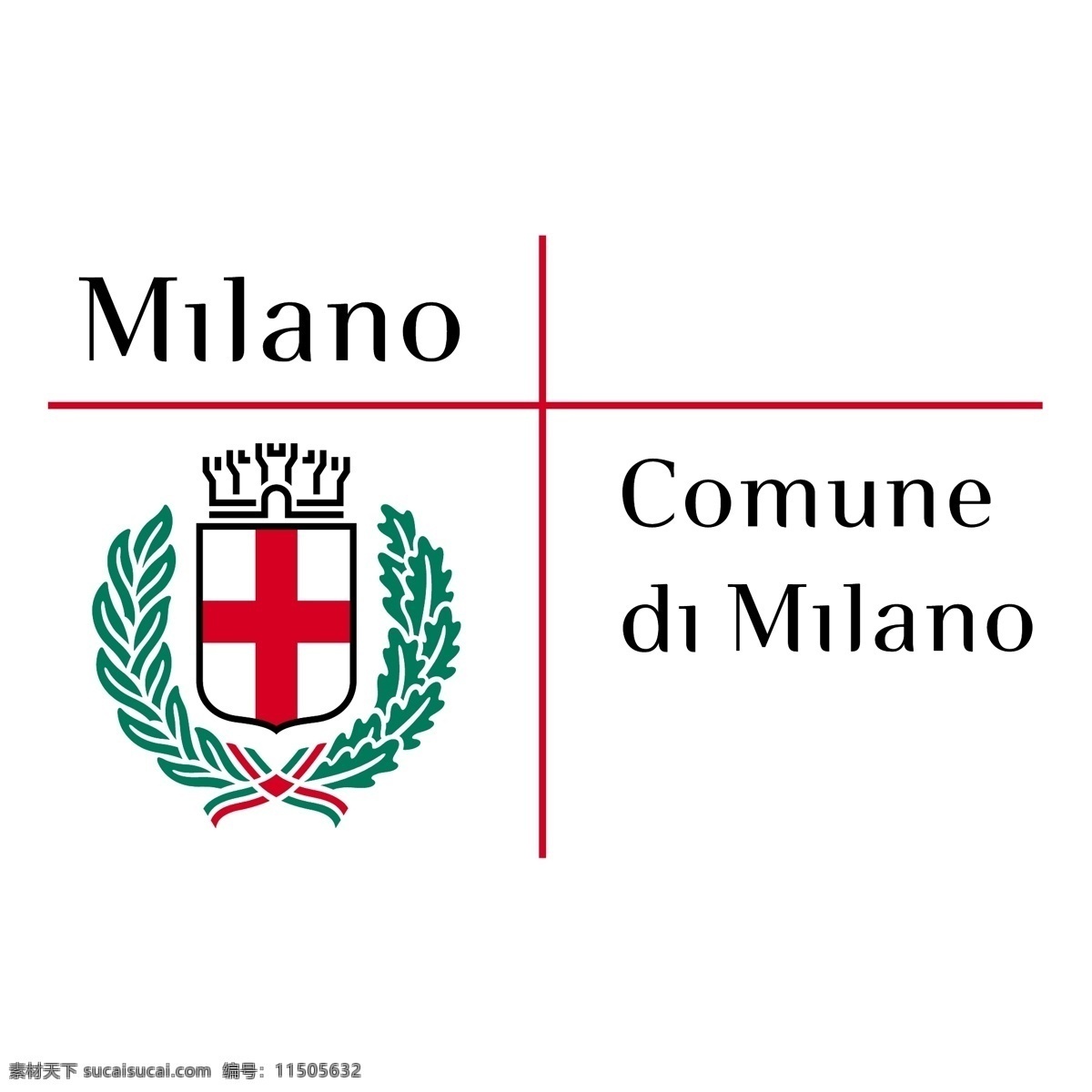 米兰 市政府 免费 标志 标识 psd源文件 logo设计
