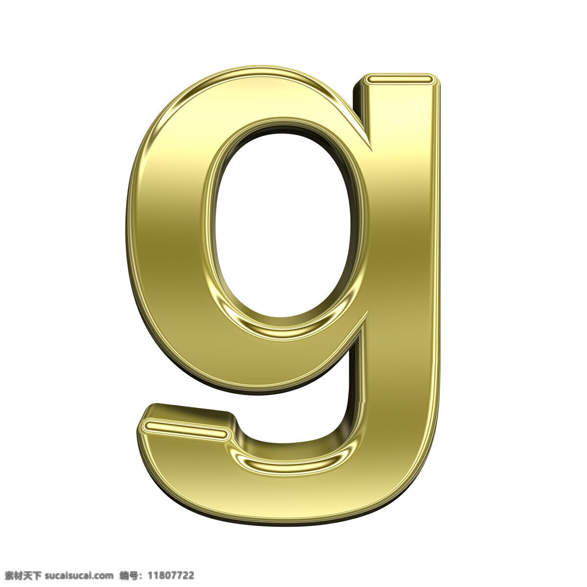一个 小写 字母 闪亮 金色 集 白色