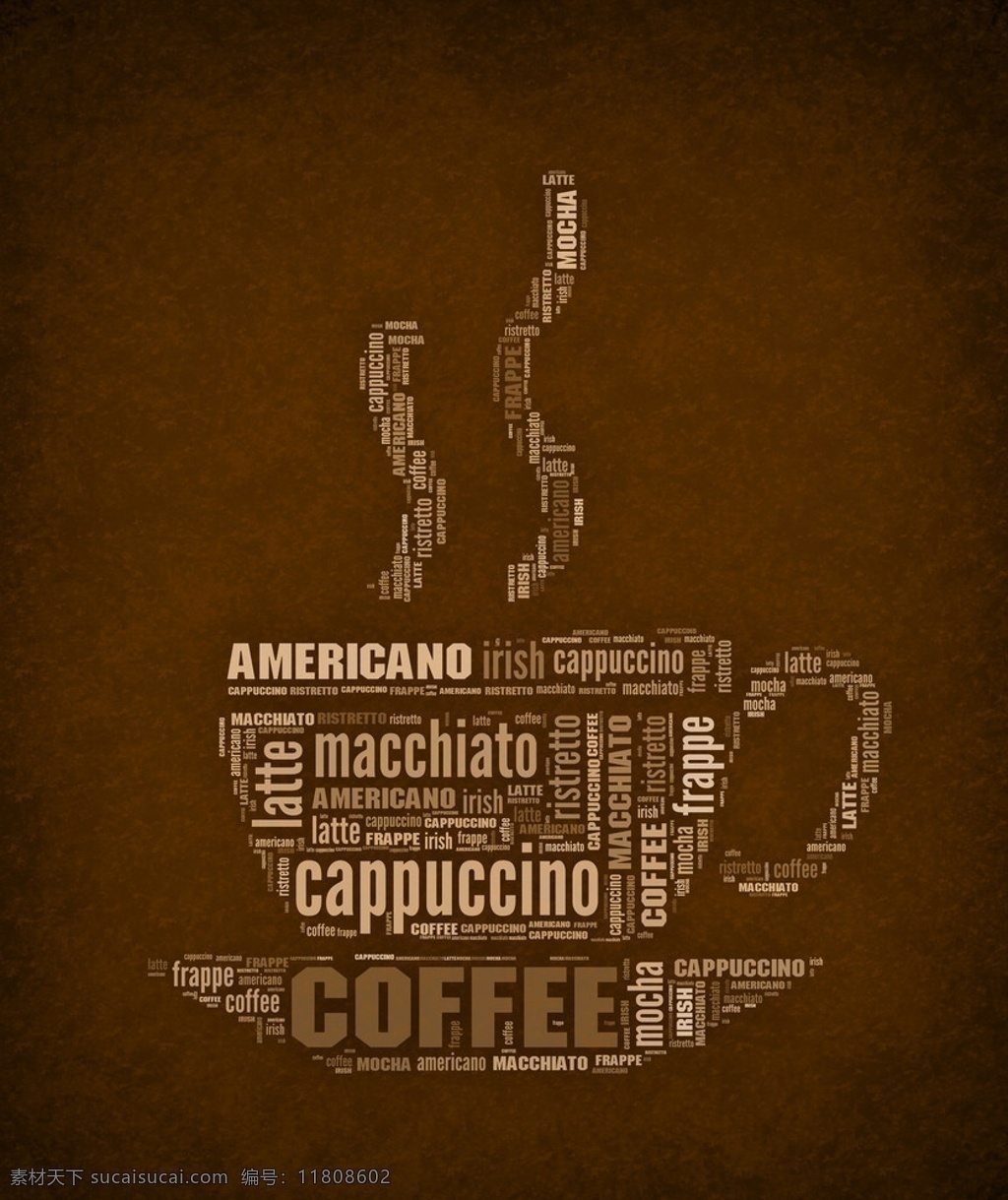 精美字体海报 精美 字体 海报 高清 字母 英文 咖啡 coffee 高清图片 招贴设计