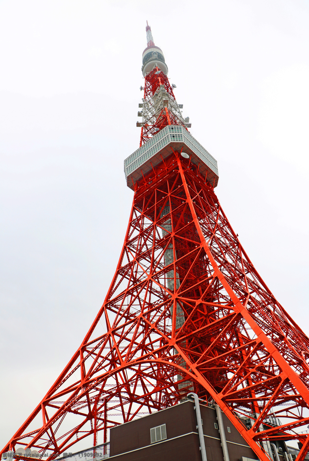 日本 东京 东京塔 地标 建筑 象征 都港区 芝公园 第一高 铁塔 仰观 旅游 国外 旅游摄影 国外旅游
