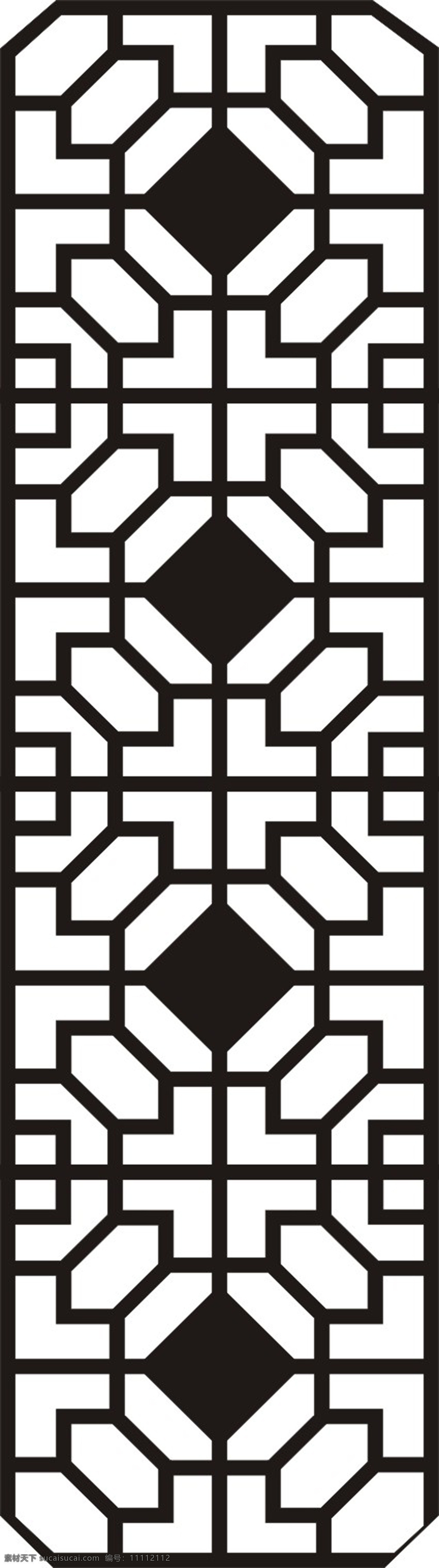 镂空花纹 黑白 镂空 花格 中式 现代 传统文化 文化艺术