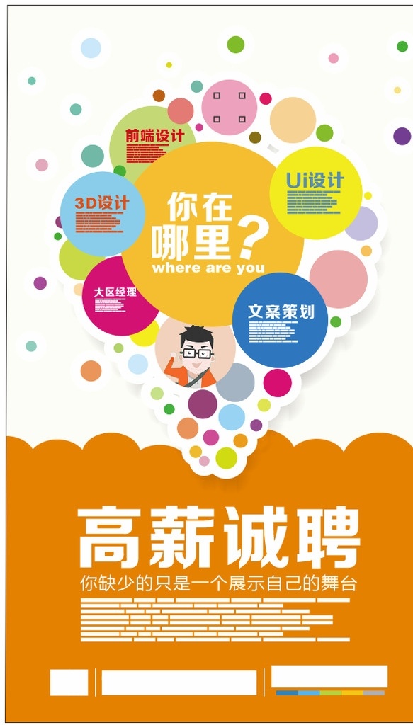 招聘海报 招聘 海报 美工 ui 展板 展架 易拉宝 自己作品