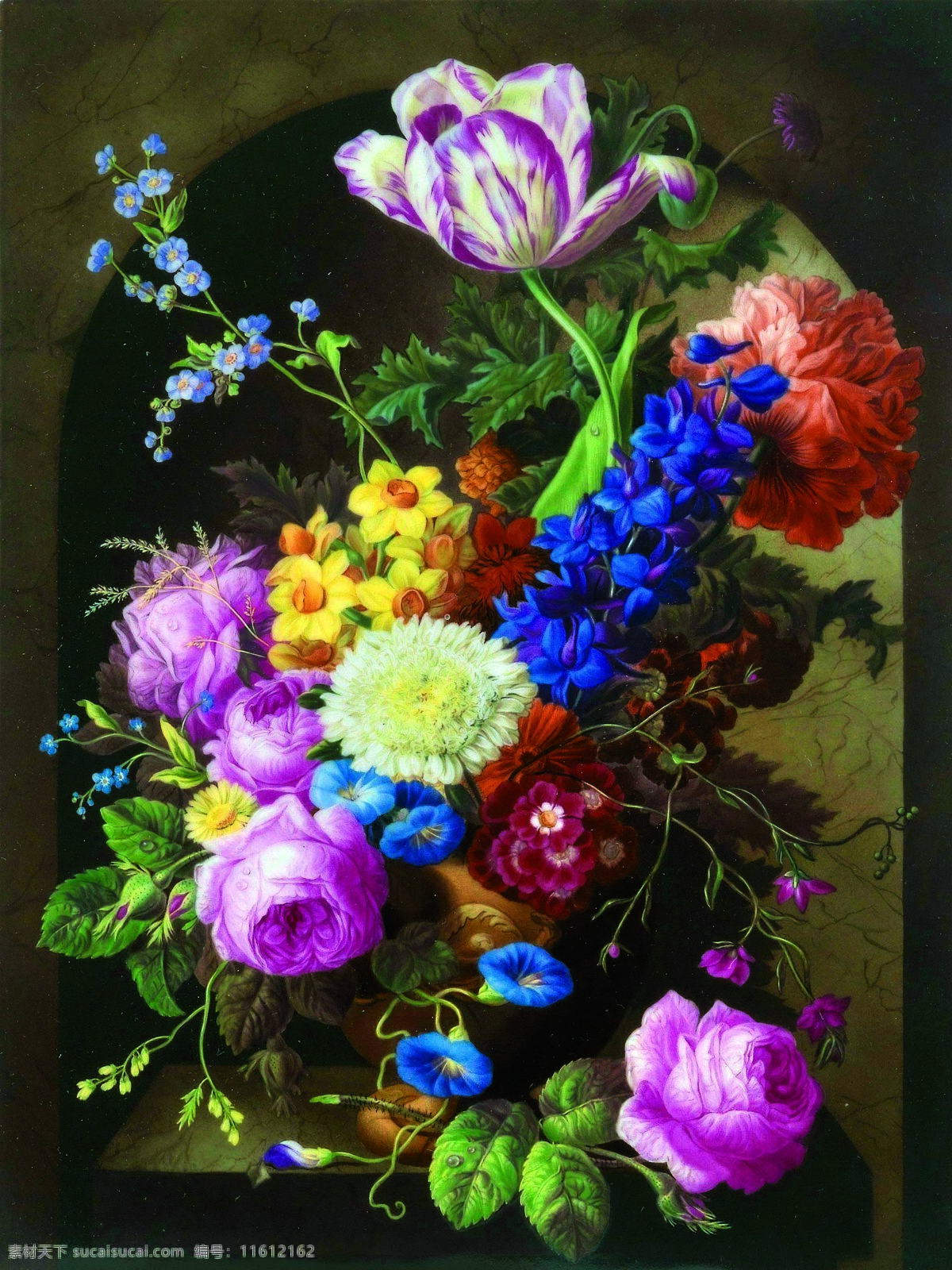 油画花卉 油画 花卉 花 自然 画 紫花 欧式花卉 花卉油画 欧式油画 欧式无框画 家庭装饰 红色花卉油画 文化艺术设计 文化艺术 绘画书法