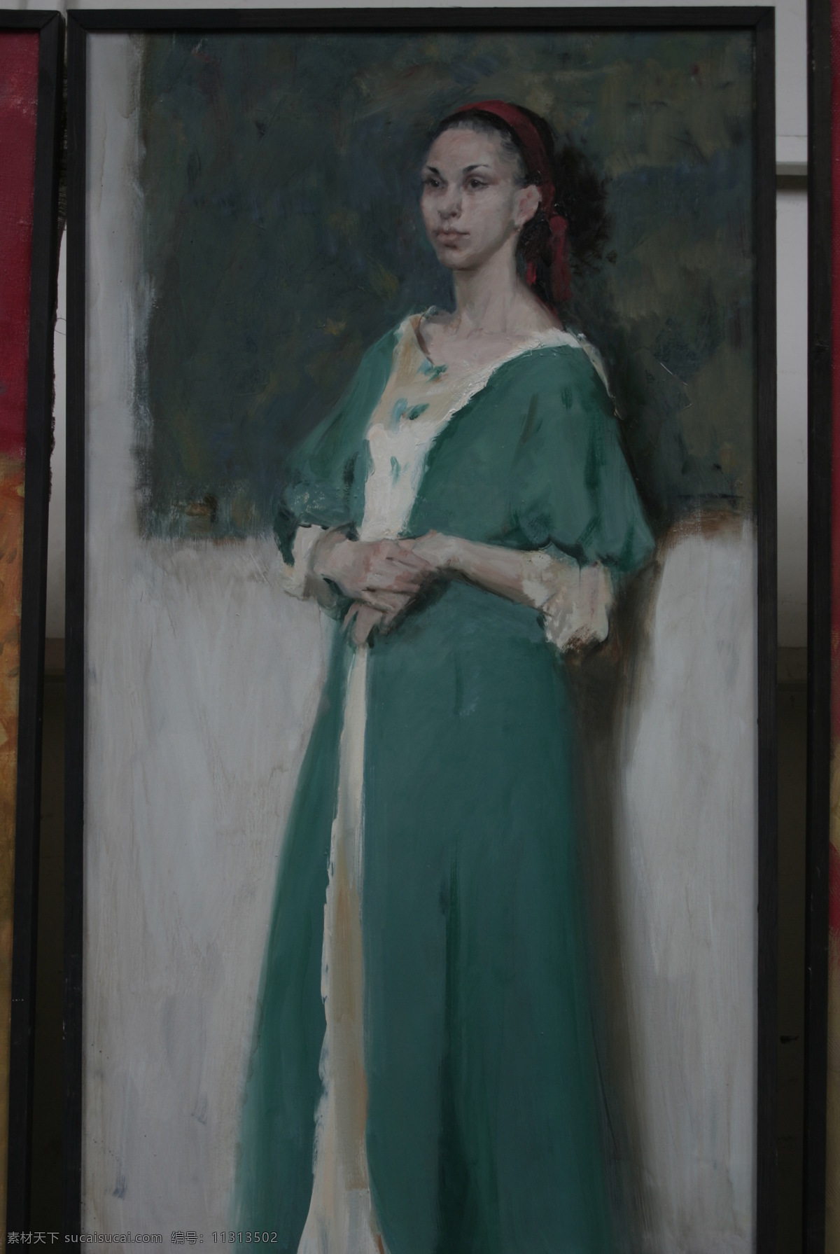 女性人物 油画 写生 油画写生 人物油画 人物写生 美女肖像画 绘画艺术 装饰画 女性人物写生 书画文字 文化艺术