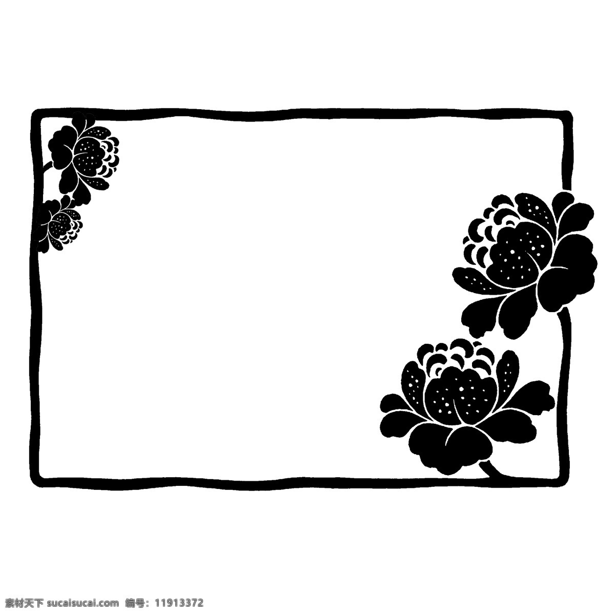 黑色 花纹 中国 风 边框 装饰 商务 封面 插图 简约 中国风 正方形 海报 中国红 简洁 大气 花