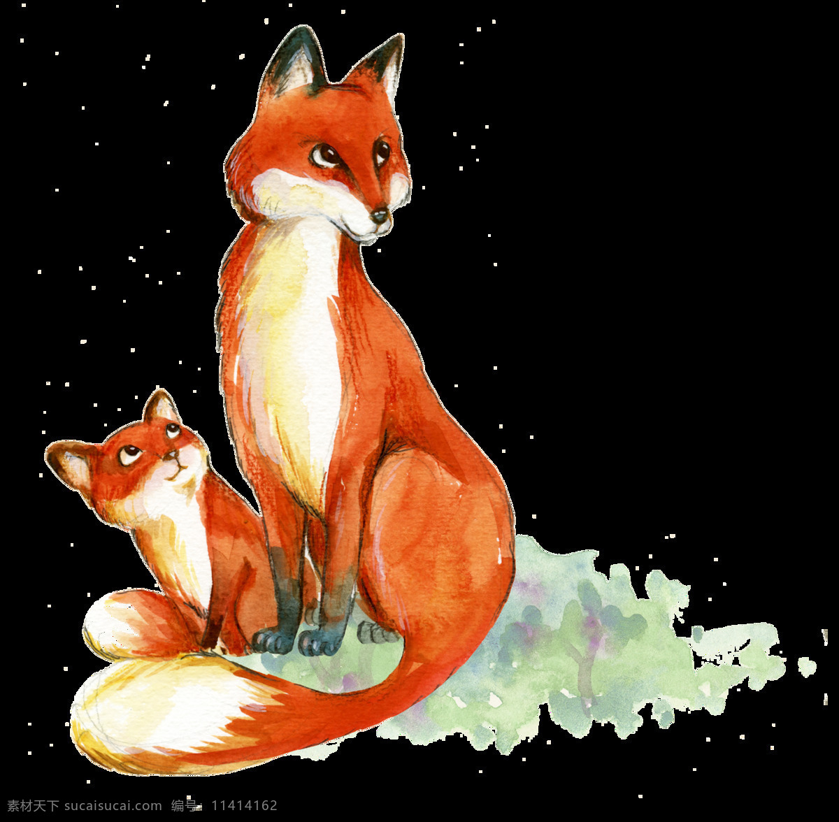 卡通狐狸 卡通动物 狐狸图案 可爱狐狸 免 抠 图