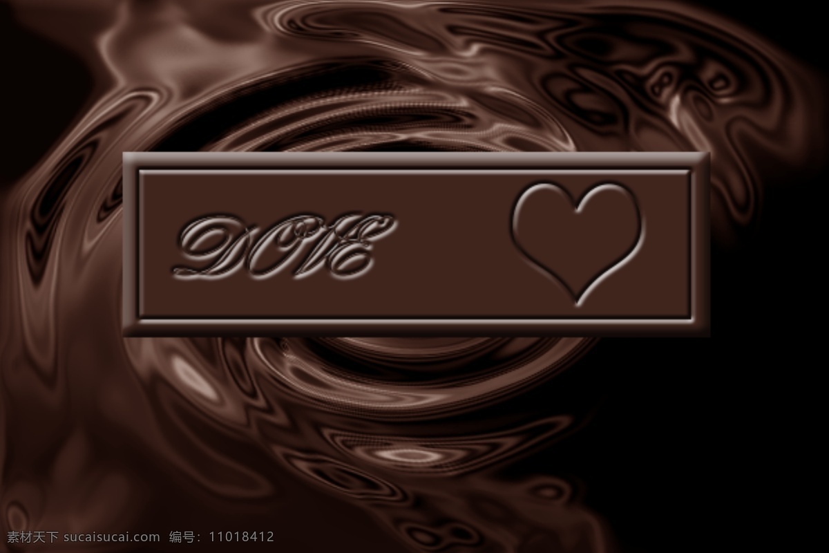 巧克力 产品效果图 巧克力色 psd源文件