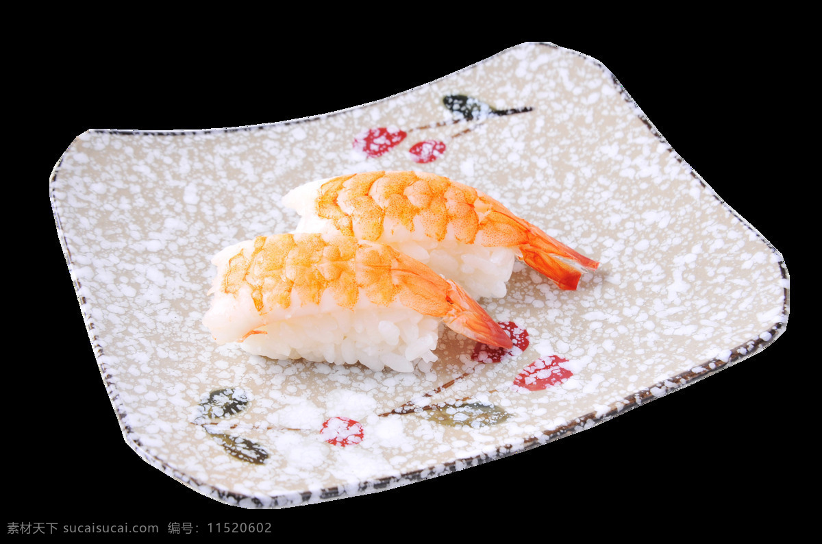 熟虾寿司 高清 源文件 餐饮 寿司 png格式 红色